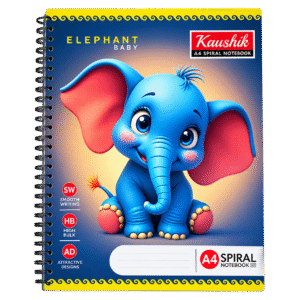 A4 Unruled Spiral Notebook Pack of 3 | 29.7 x 21.1 cm | Premium Quality Pages | Spiral Bound Notebook for Notes, Sketching, Office, School & College